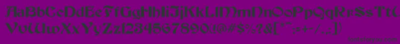 BeckerMediumMedium Font – Black Fonts on Purple Background