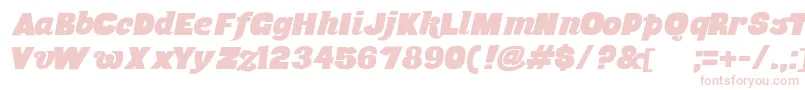 Nuornata Font – Pink Fonts on White Background