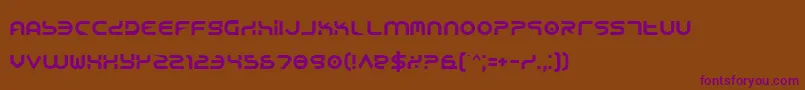 Шрифт YukonTech – фиолетовые шрифты на коричневом фоне