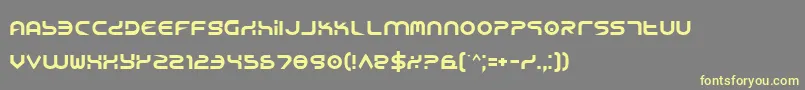 Шрифт YukonTech – жёлтые шрифты на сером фоне