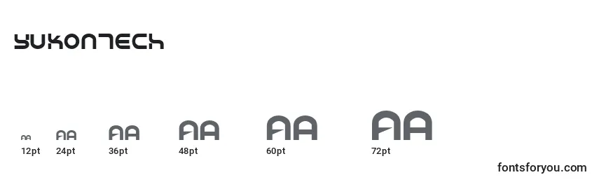 YukonTech Font Sizes