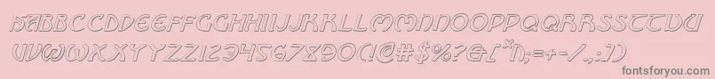 Brinathynsi Font – Gray Fonts on Pink Background