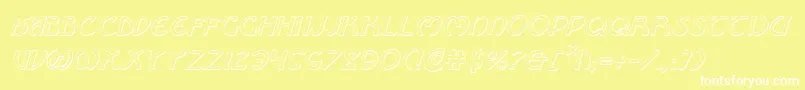 Brinathynsi Font – White Fonts on Yellow Background