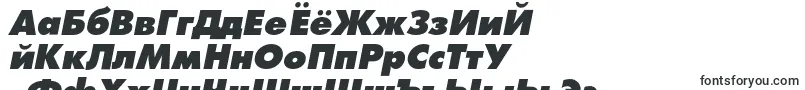AgfatumextraboldcItalic-Schriftart – russische Schriften