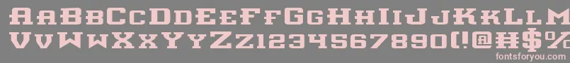 InterceptorExpanded Font – Pink Fonts on Gray Background