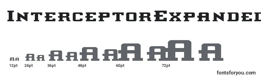 InterceptorExpanded Font Sizes