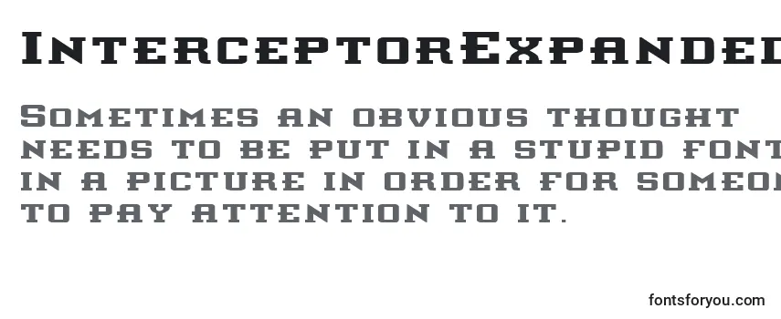 InterceptorExpanded フォントのレビュー