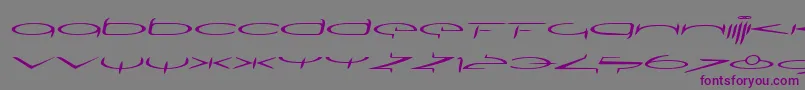 SubmergeoneLtOblique Font – Purple Fonts on Gray Background