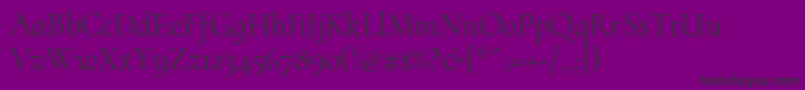 CormorantuprightRegular-fontti – mustat fontit violetilla taustalla