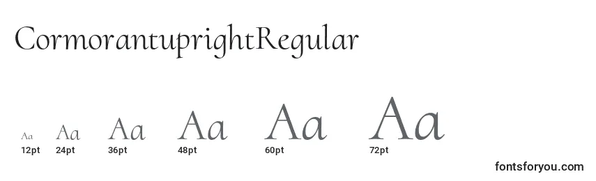 Размеры шрифта CormorantuprightRegular