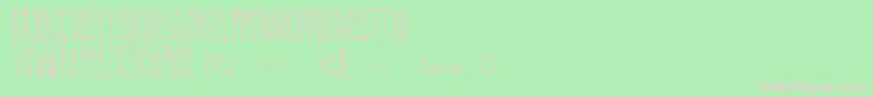 AlienPlaylist Font – Pink Fonts on Green Background