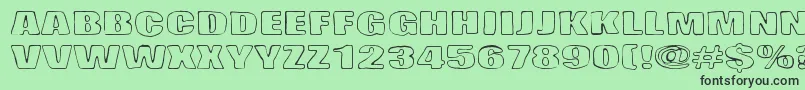 Lasihiekka Font – Black Fonts on Green Background