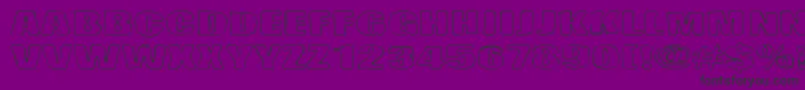 Więcej informacji o czcionce Lasihiekka Czcionka Lasihiekka – czarne czcionki na fioletowym tle