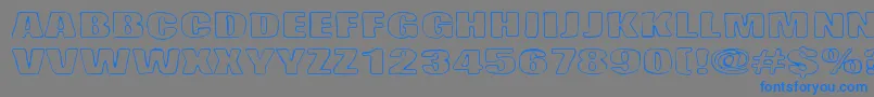 Lasihiekka Font – Blue Fonts on Gray Background