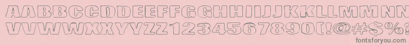 Lasihiekka Font – Gray Fonts on Pink Background