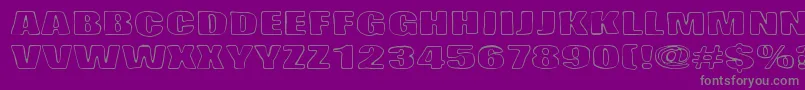 Lasihiekka Font – Gray Fonts on Purple Background