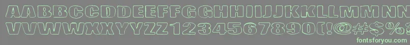 Lasihiekka Font – Green Fonts on Gray Background
