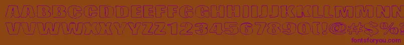 Lasihiekka Font – Purple Fonts on Brown Background