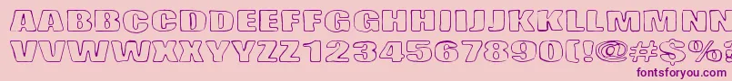 Lasihiekka Font – Purple Fonts on Pink Background