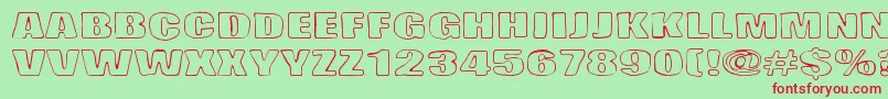 Lasihiekka Font – Red Fonts on Green Background