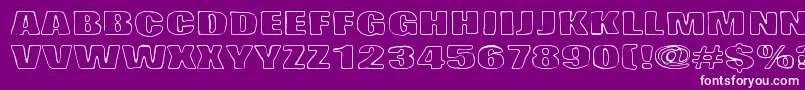 Lasihiekka Font – White Fonts on Purple Background