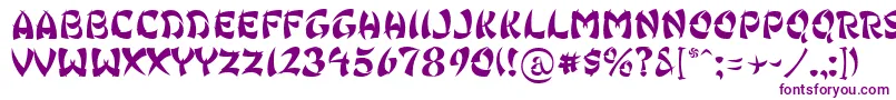 Ginko Font – Purple Fonts on White Background