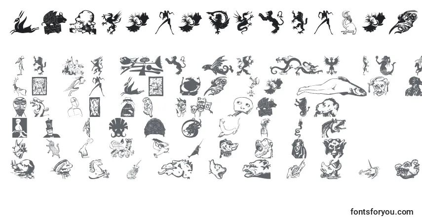 Czcionka Mythologicalsone – alfabet, cyfry, specjalne znaki