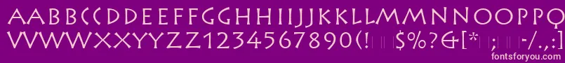 Más sobre la fuente RusticanaLtRoman fuente RusticanaLtRoman – Fuentes Rosadas Sobre Fondo Morado