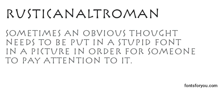 RusticanaLtRoman Font