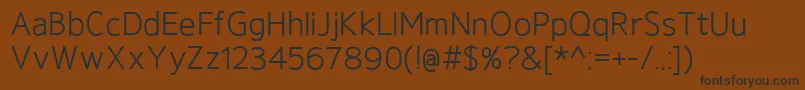 Шрифт GeldersansBook – чёрные шрифты на коричневом фоне