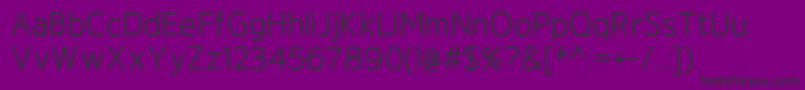 GeldersansBook-fontti – mustat fontit violetilla taustalla