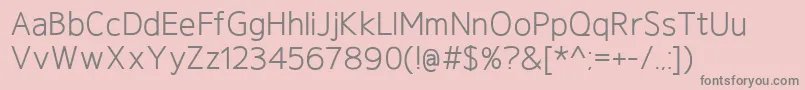 フォントGeldersansBook – ピンクの背景に灰色の文字