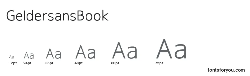GeldersansBook Font Sizes