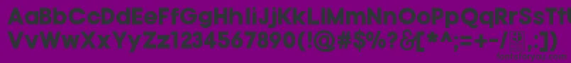 TypoGotikaBlackDemo Font – Black Fonts on Purple Background