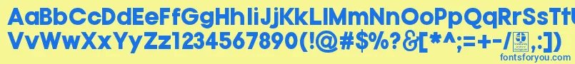 fuente TypoGotikaBlackDemo – Fuentes Azules Sobre Fondo Amarillo
