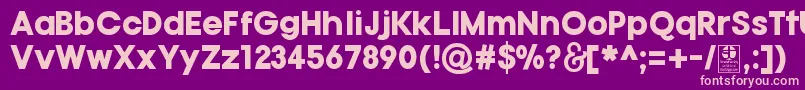 Шрифт TypoGotikaBlackDemo – розовые шрифты на фиолетовом фоне