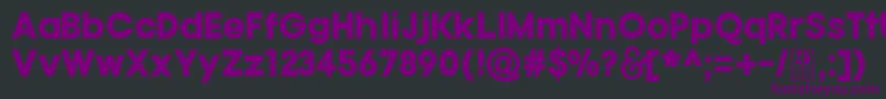 Шрифт TypoGotikaBlackDemo – фиолетовые шрифты на чёрном фоне