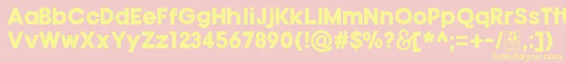 fuente TypoGotikaBlackDemo – Fuentes Amarillas Sobre Fondo Rosa