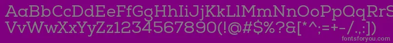 Шрифт NexaSlabRegular – серые шрифты на фиолетовом фоне