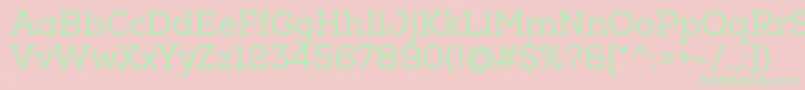 NexaSlabRegular-Schriftart – Grüne Schriften auf rosa Hintergrund