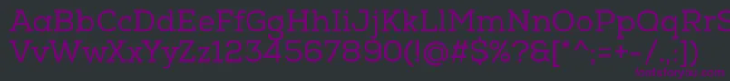 NexaSlabRegular Font – Purple Fonts on Black Background