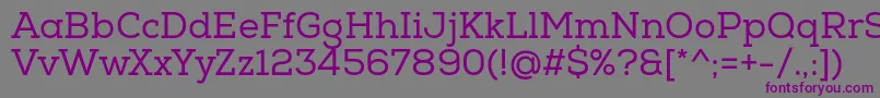 NexaSlabRegular Font – Purple Fonts on Gray Background