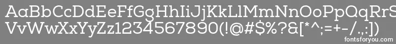 Шрифт NexaSlabRegular – белые шрифты на сером фоне