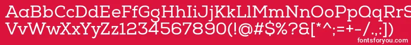 NexaSlabRegular Font – White Fonts on Red Background