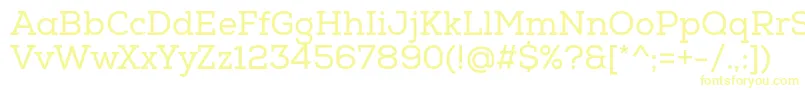 NexaSlabRegular Font – Yellow Fonts on White Background