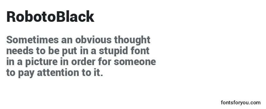 RobotoBlack Font