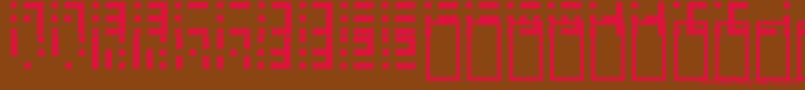 Speakerbox Font – Red Fonts on Brown Background