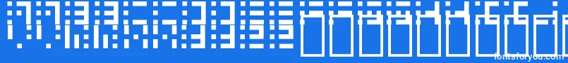 Speakerbox Font – White Fonts on Blue Background