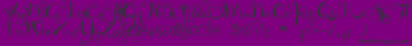 SyphonSpritz Font – Black Fonts on Purple Background