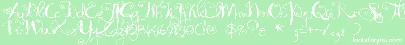 SyphonSpritz Font – White Fonts on Green Background